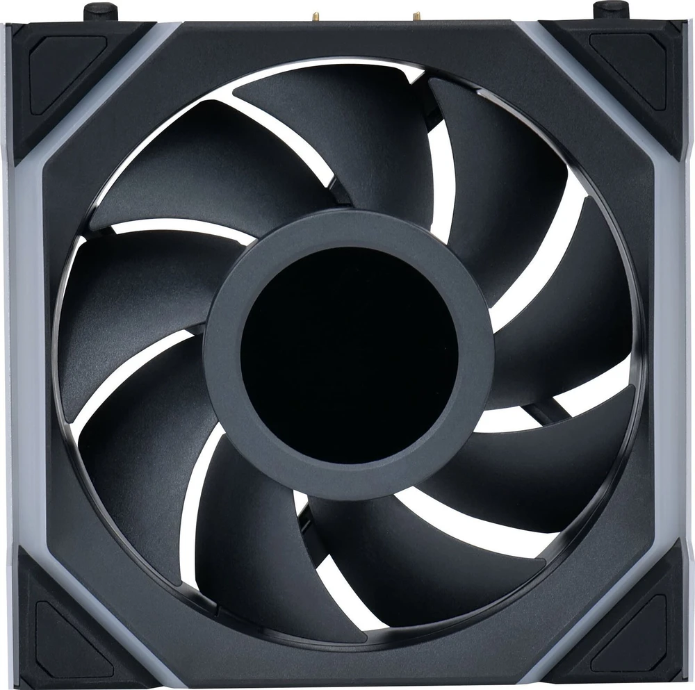 Lian Li UNI FAN SL Wireless LCD korpuso ventiliatorius, ARGB, PWM, 3er-Pack su valdikliu- 120 mm, juodos spalvos