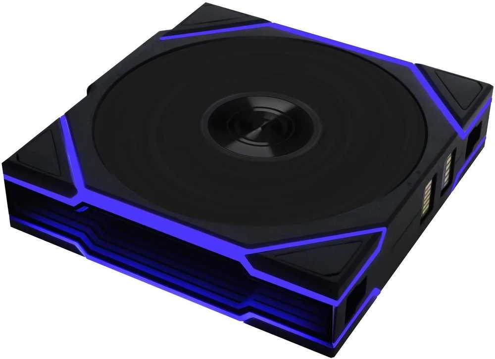 Lian Li UNI FAN TL Wireless korpuso ventiliatorius, ARGB, PWM, 3er-Pack – 120 mm, juodos spalvos