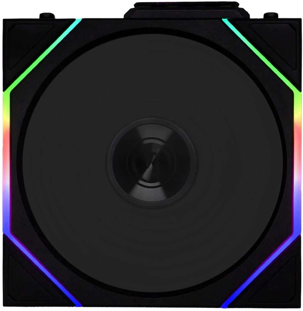 Lian Li UNI FAN TL Wireless korpuso ventiliatorius, ARGB, PWM, 3er-Pack – 120 mm, juodos spalvos