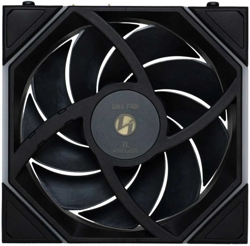 Lian Li UNI FAN TL Wireless korpuso ventiliatorius, ARGB, PWM, 3er-Pack – 120 mm, juodos spalvos