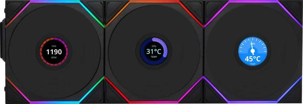 Lian Li UNI FAN TL LCD ventiliatorių blokas su ekranais