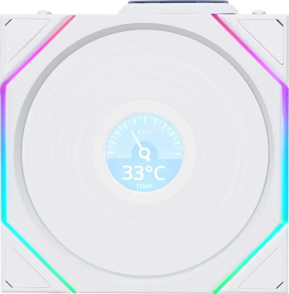 Lian Li UNI Fan ventiliatorius su LCD temperatūros ekranu