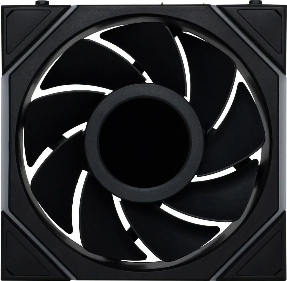 Lian Li UNI FAN TL Wireless LCD korpuso ventiliatorius, ARGB, PWM, 3er-Pack su valdikliu- Reverse Blade, 120mm, juodos spalvos