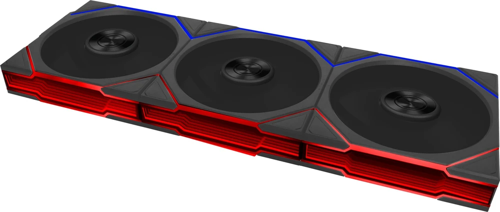Ventiliatorius Lian Li UNI FAN TL FLEX Wireless 120 Reverse Blade 3 vnt. rinkinys juodas (12RTL1F3B)