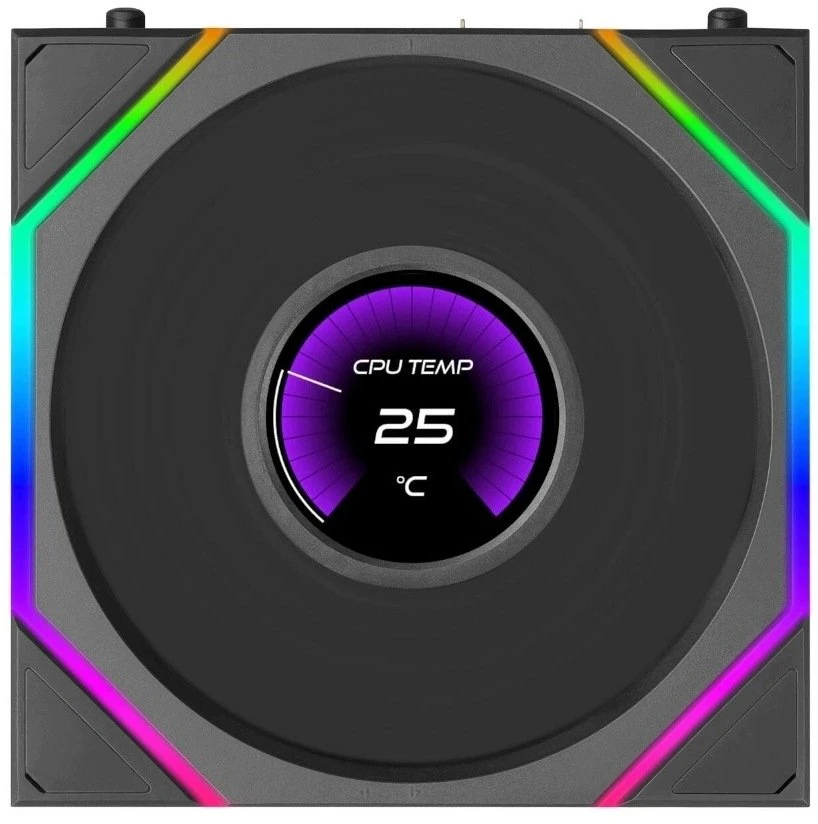 Wentylator Lian Li Wentylatory Uni Fan TL LCD Flex Wireless ARGB PWM Reverse Blade 120mm Juodas (G9F.12RTLLCD1F1B.00)