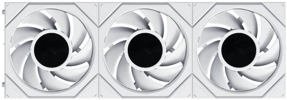 Ventiliatorius Lian Li UNI FAN TL LCD FLEX Wireless 120, 3 vnt. rinkinys, balta (12TLLCD1F3W)