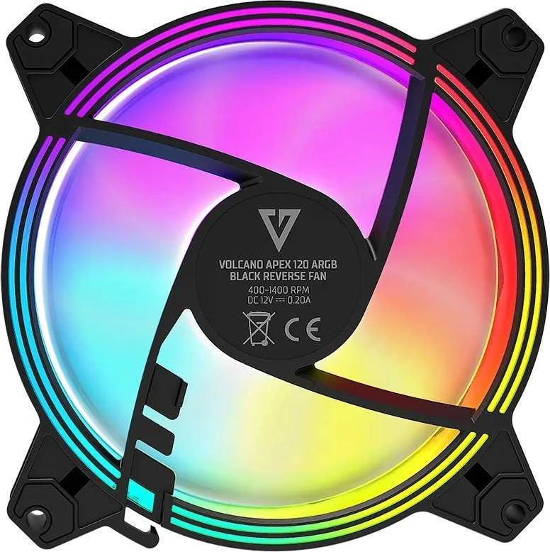 Modecom Fan ARGB Reverse 120x120x25 juoda