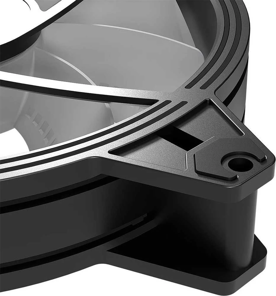 Modecom ARGB ventiliatorius - kampinė detalė