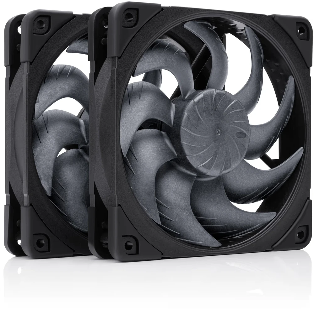 NOCTUA NF-A12x25 G2 Sx2-PP PWM Fan – 2 vnt., 120mm, chromax/juodas