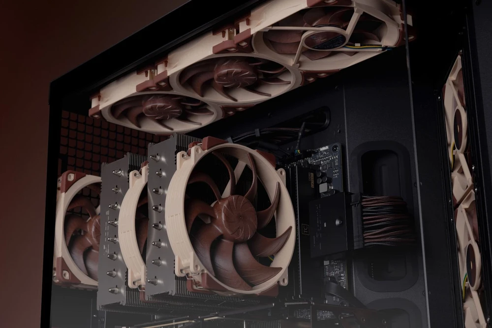 „Noctua NF-A12x25 G2 Sx2-PP PWM“ ventiliatorius, 120 mm, 2 vnt. pakuotėje