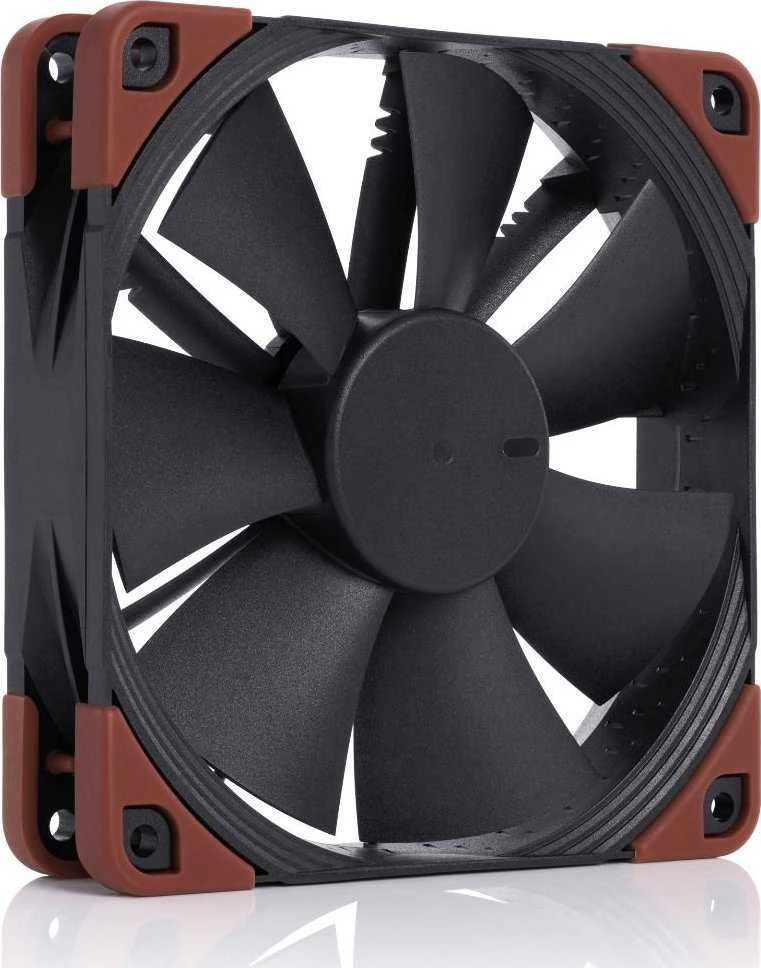 Noctua 120mm PWM ventiliatorius su rudais kampeliais