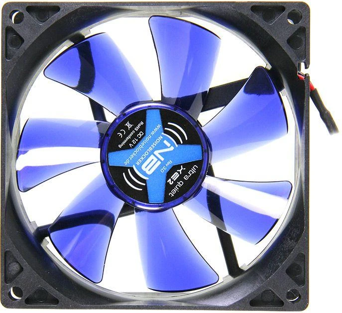 Noiseblocker XE2 92mm ventiliatorius su mėlynais sparneliais