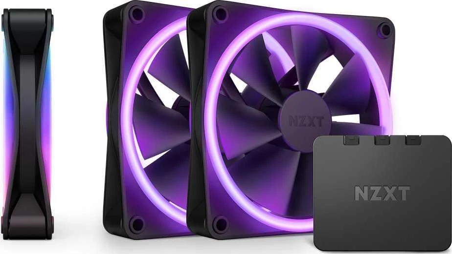 NZXT F120 RGB DUO ventiliatoriai su RGB švytėjimu