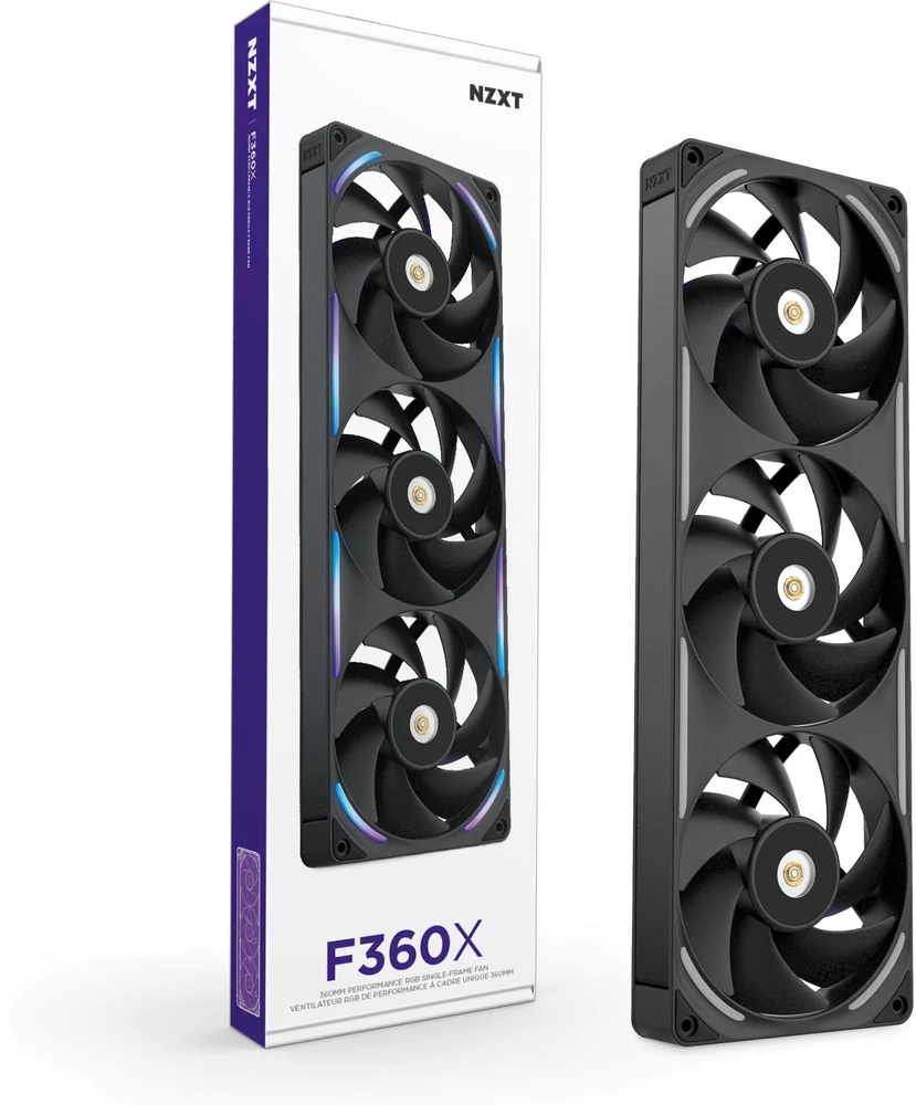 Ventiliatorius Nzxt F360X juodas (RF-U36PN-B1)