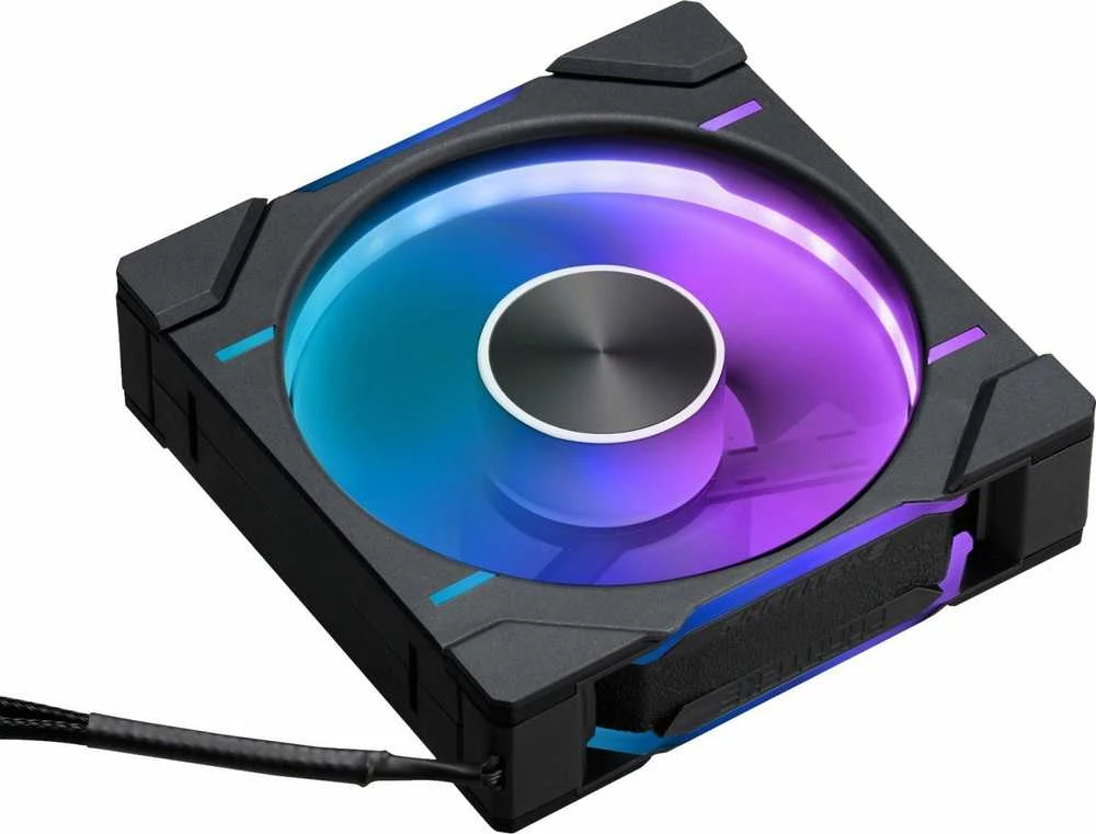 PHANTEKS D30 PWM Reverse Airflow D-RGB - 120mm, juoda