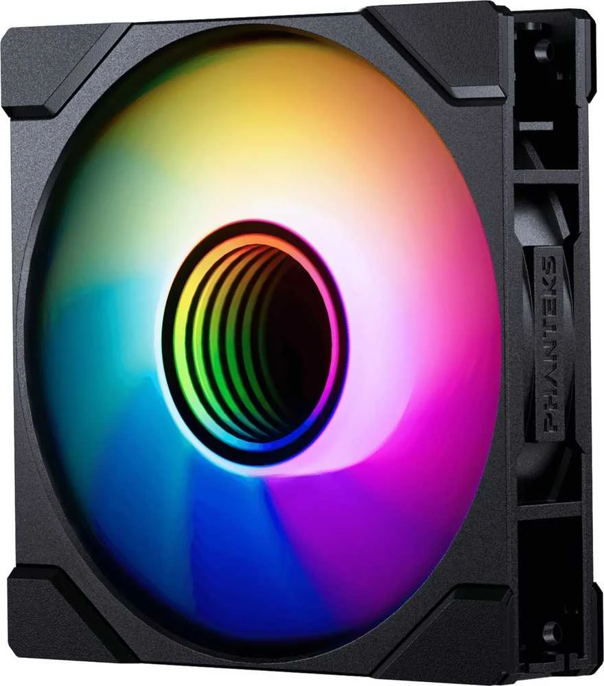PHANTEKS M25 Gen2 PWM D-RGB korpuso ventiliatorius – Reverse Blade, 120mm, juodos spalvos