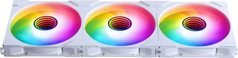 PHANTEKS M25 Gen2 PWM D-RGB korpuso ventiliatorius 3er-Pack – Reverse Blade, 140mm, baltos spalvos