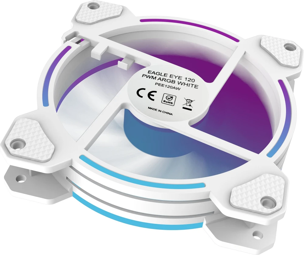 Wentylator PREYON Eagle Eye 120 PWM ARGB 3-PACK Baltas