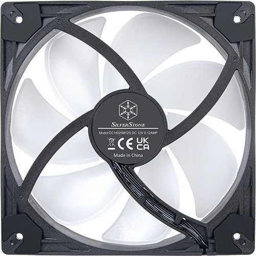 SilverStone VISTA Performance PWM korpuso ventiliatorius, ARGB - 140 mm, Juodas