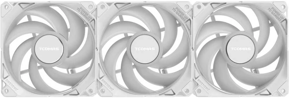 Tcomas FA200 balti ventiliatoriai, 3 vnt. rinkinys