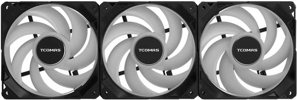 „Tcomas FA200 BK“ trijų dalių pakuotė, 3x120 mm