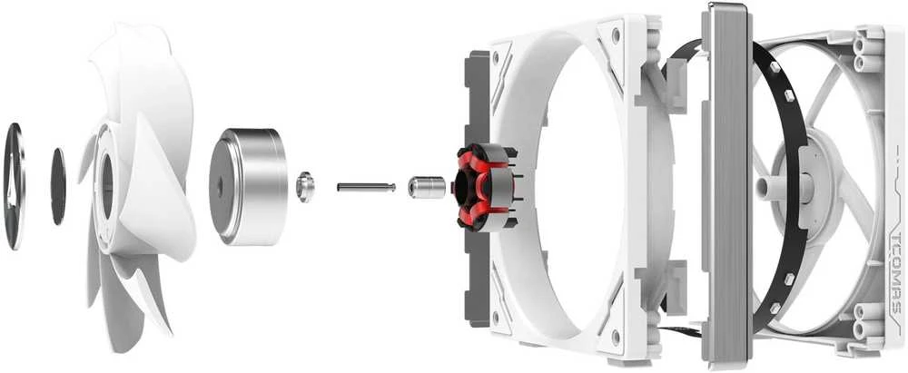 Tcomas FC700PRO Baltas 120mm