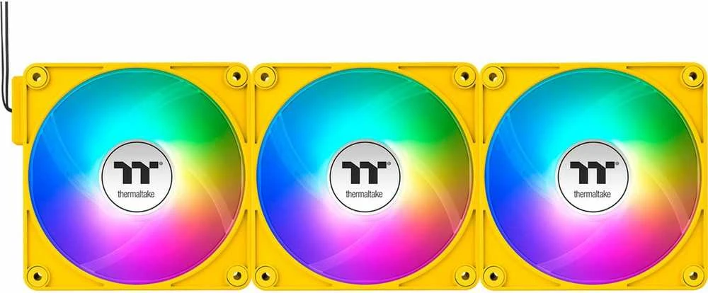 Thermaltake CT140 EX ARGB Sync kompiuterio aušinimo ventiliatorius Bumblebee 3 vnt.