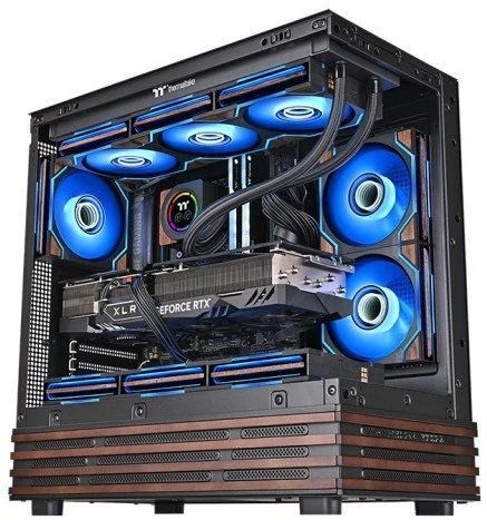 Ventiliatorius Thermaltake SWAFAN 120 EX INFINITY Wood Edition 3 vnt. (CL-F250-PL12SW-A)