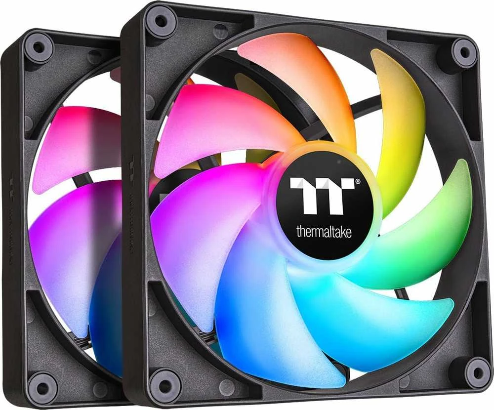 Kompiuterio ventiliatorius  Thermaltake CT120 ARGB Sync PC Cooling Fan, case fan (juodas, pack of 2, without controller)