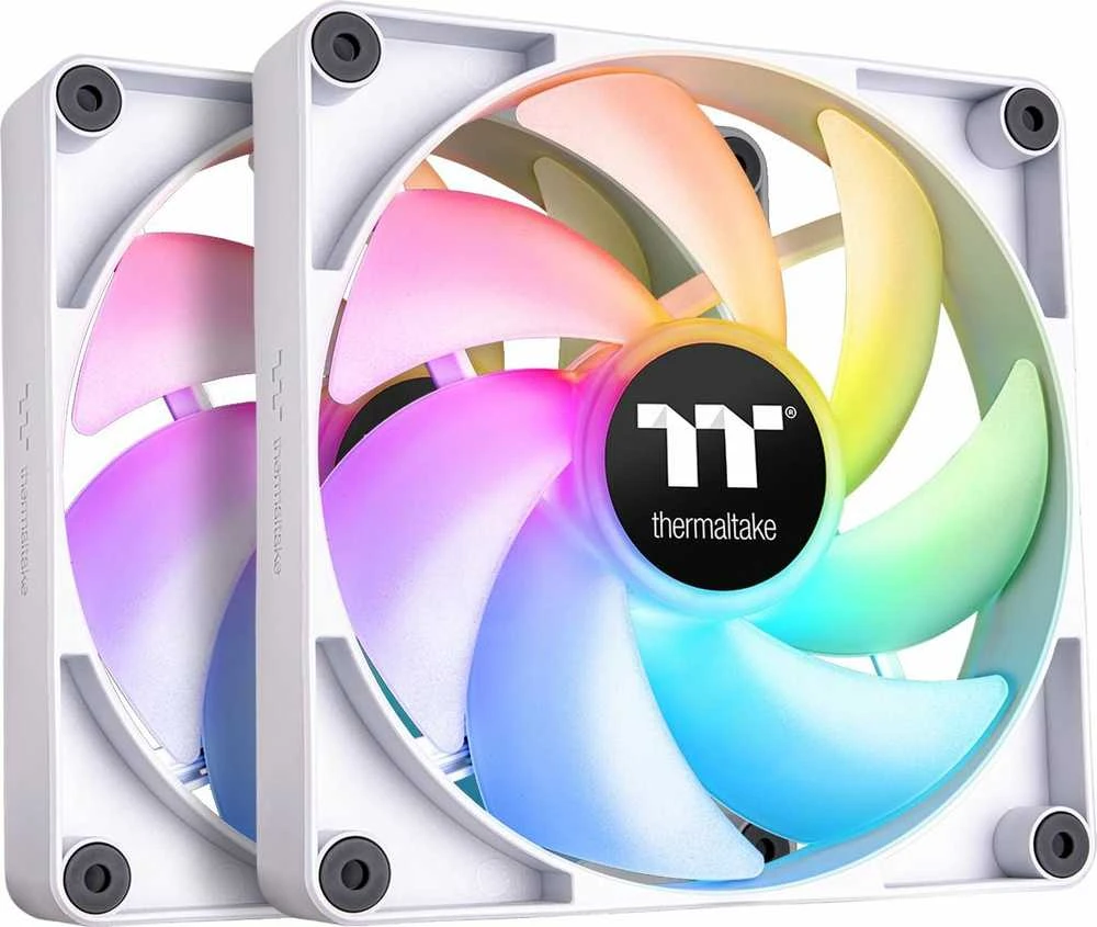120 mm Thermaltake CT120 ARGB Sync PC aušinimo ventiliatorius baltas 500-2000 aps./min - 2 pak.