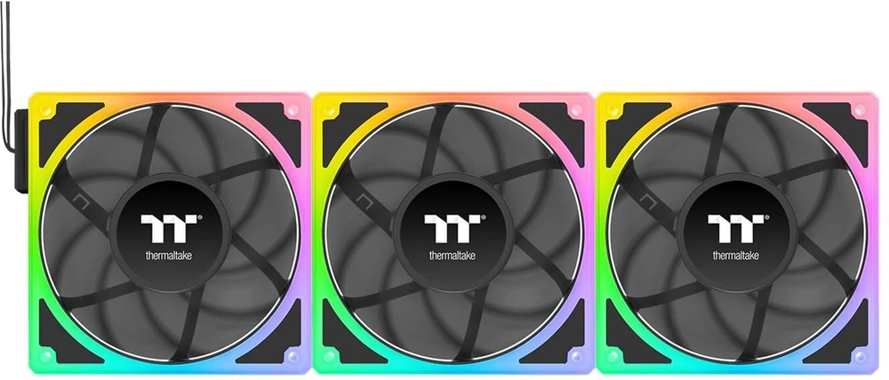 „Thermaltake ToughFan EX 140 ARGB Sync“ ventiliatoriai, 3 vnt. rinkinys (CL-F212-PL14SW-A)