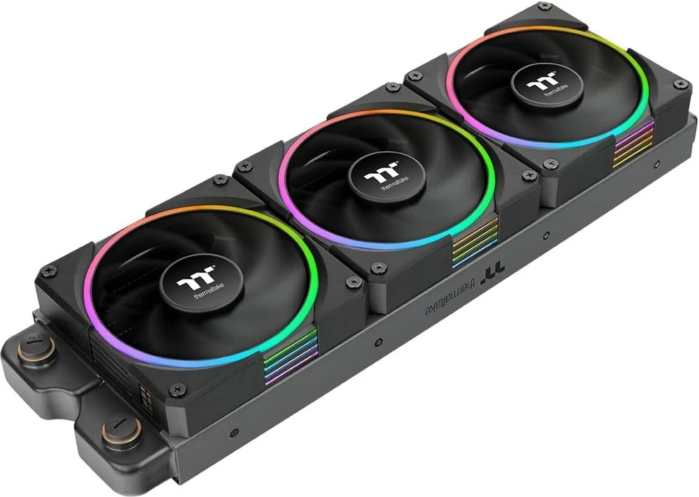 120 mm „Thermaltake TS120 EX RGB“ 3 vnt. ventiliatorių, juodų