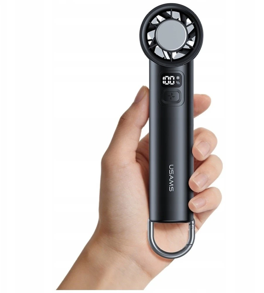 Kišeninis Ventiliatorius USAMS Ice-Cooling 2000mAh juodos spalvos