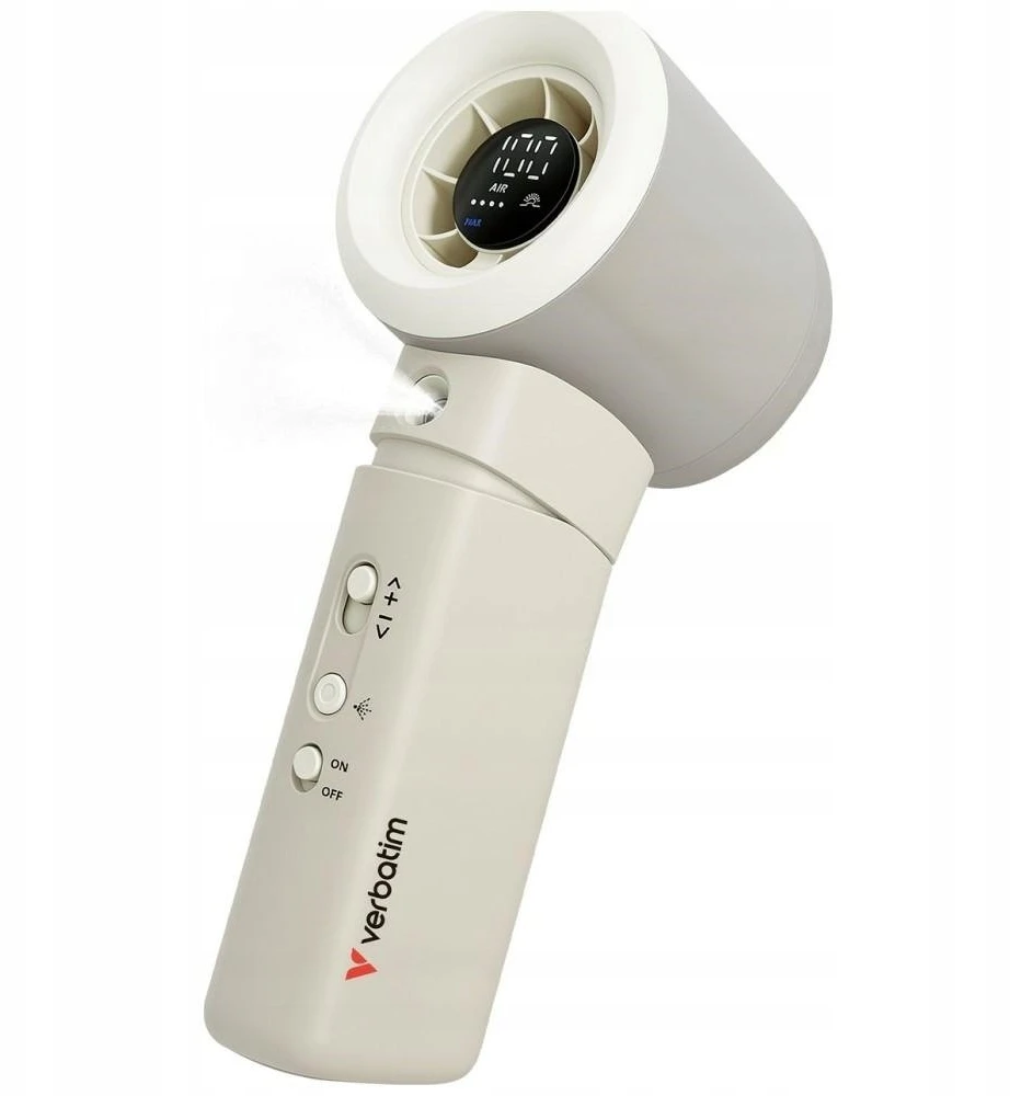 Rankinis ventiliatorius Verbatim Cool `n` Go Aqua Breeze baltos spalvos sidabro spalvos 32344