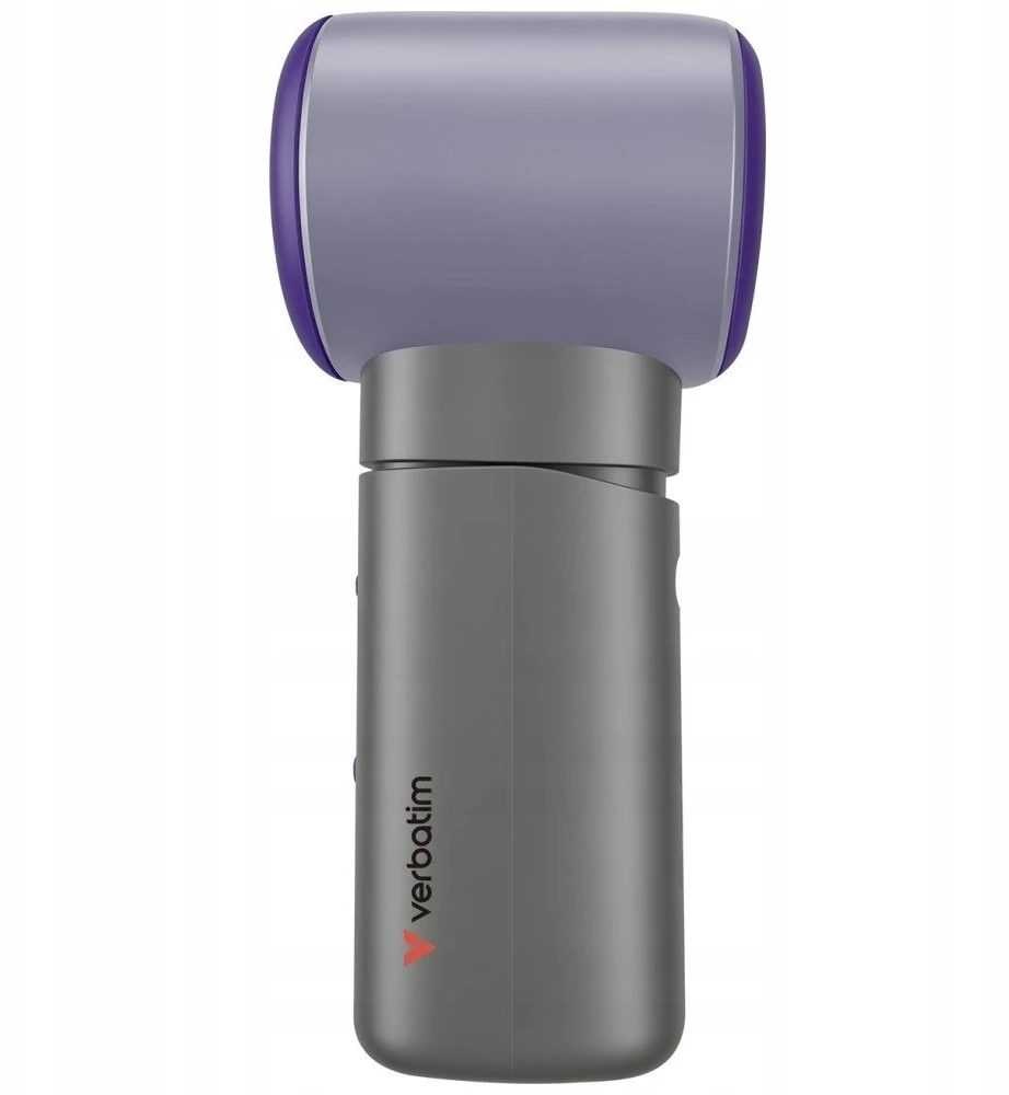 Rankinis ventiliatorius Verbatim Cool `n` Go Aqua Breeze violetinės spalvos pilkos spalvos 32345
