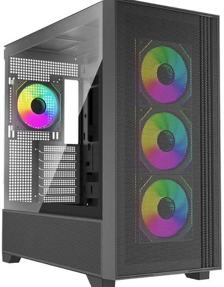 „Xilence Flux X916.ARGB“, bokšto tipo korpusas - juodas, grūdintas stiklas