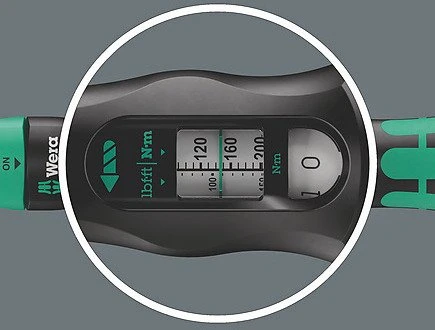 Wera Click-Torque Lock C 3 R/L torque wrench – adjustable 40–200 Nm, 1/2" square drive, ±3% precision, reversible ratchet