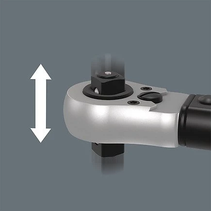 Wera Click-Torque Lock C 3 R/L torque wrench – adjustable 40–200 Nm, 1/2" square drive, ±3% precision, reversible ratchet