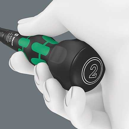 Wera 1855 PZ Kraftform Ball-Grip Pozidriv atsuktuvas (PZ2x100 mm)