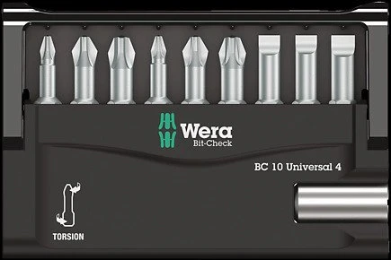 Wera Bit-Check 10 Universal 4, 10 dalių 05056159001