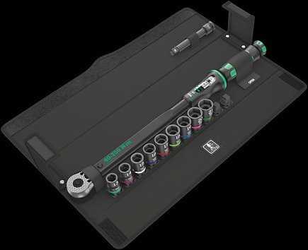 Wera Wera Click-Torque C 3 Set 2 – Click-Torque tekstilinėje dėžutėje su veržlėmis