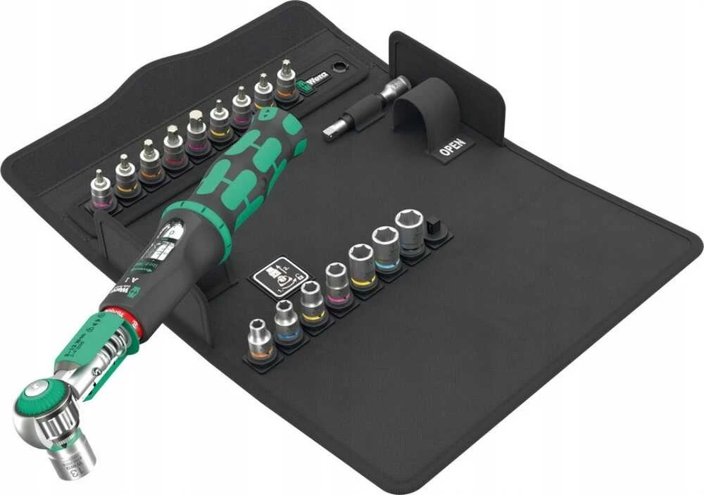 Wera „Safe-Torque“ sukimo momento raktas 1/4 colio, 2–12 Nm, 20 vnt.