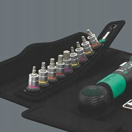 Wera „Safe-Torque“ sukimo momento raktas 1/4 colio, 2–12 Nm, 20 vnt.