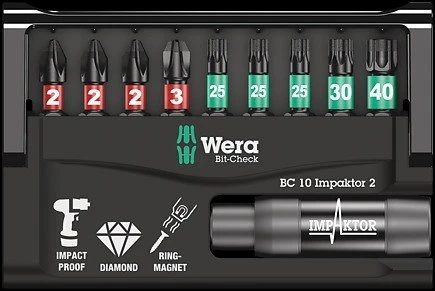 Wera Bit-Check 10 Impaktor 2