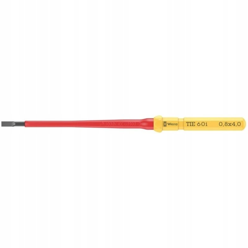 Wera Keičiamas izoliuotas plokščias kontaktas Kompakt VDE 60, 0,8 x 4,0 x 157 mm TIE 05006503001