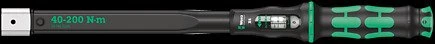 Wera Dinamometrinis raktas Click-Torque X 4 su įmovų antgaliais, 40–200 Nm 05075654001