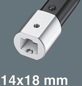 Wera Dinamometrinis raktas Click-Torque X 4 su įmovų antgaliais, 40–200 Nm 05075654001