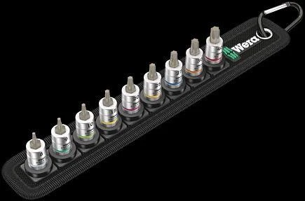 WERA diržas A 3 TORX HF Zyklop antgalių rinkinys TORX 1/4