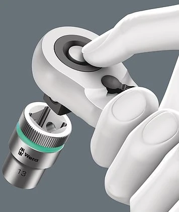 Wera „Zyklop Hybrid“ 1/2 colio reketas ir prailginimas, 2 dalys
