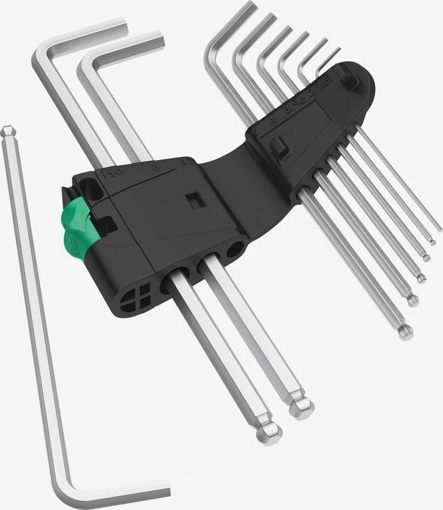 Raktų komplektas 950PKL/9SM, L-formos, HEX, Wera